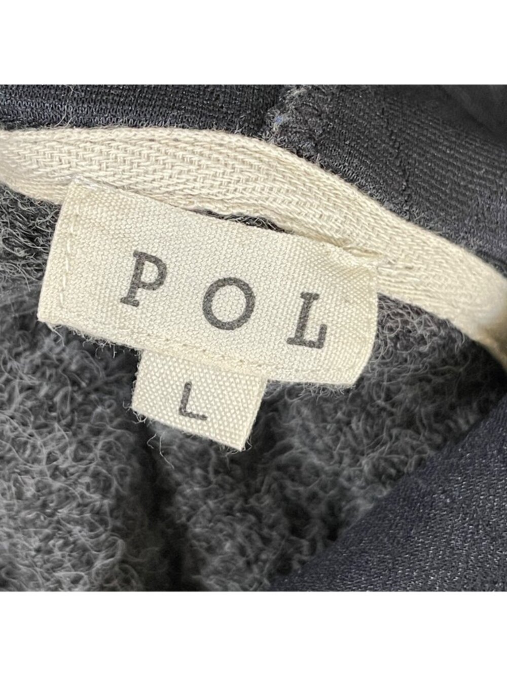 POL See It Through Sweatsuit Cargo Pant Jacket Size L Large Grey FKJ97 FKP102 - Picture 9 of 11